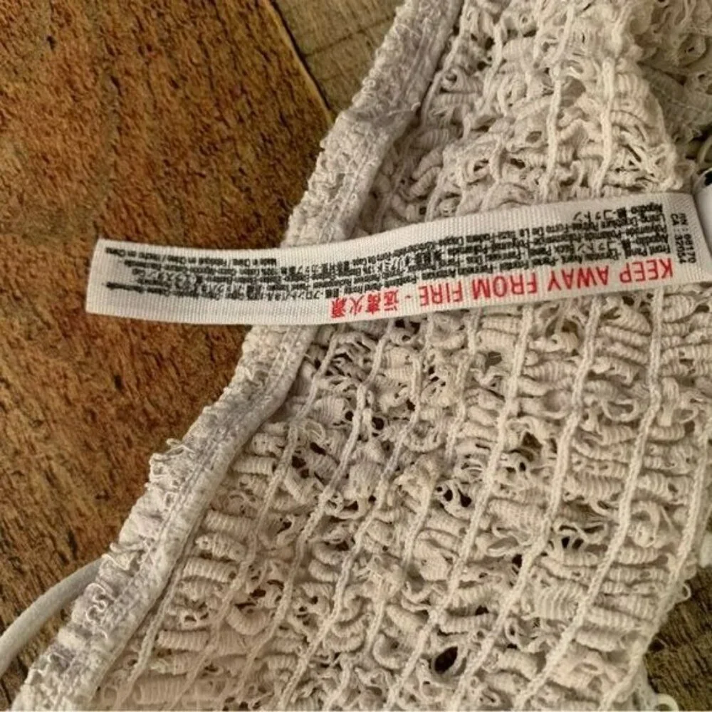 Free People Intimately womens size small white Flower lace bralette - Picture 5 of 7